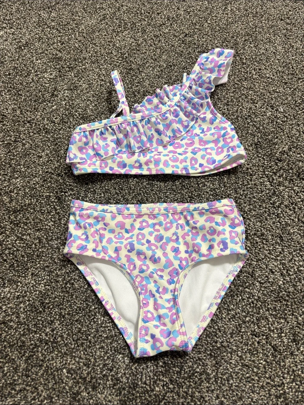 3T cheetah print 2pc bathing suit